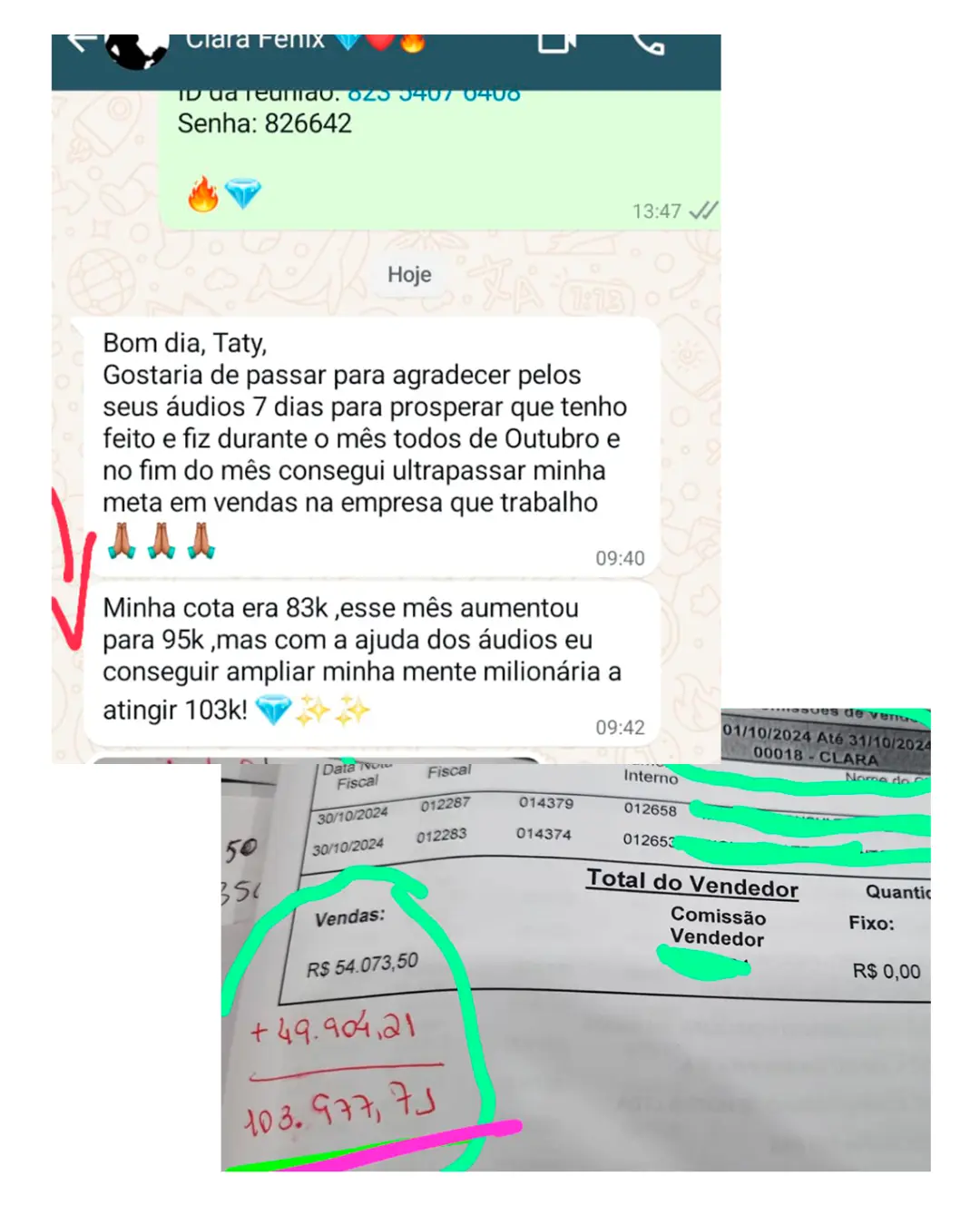 Depoimento de aluna 2